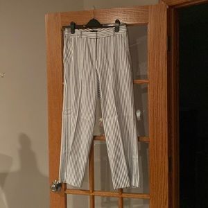Women’s striped linen blended pants